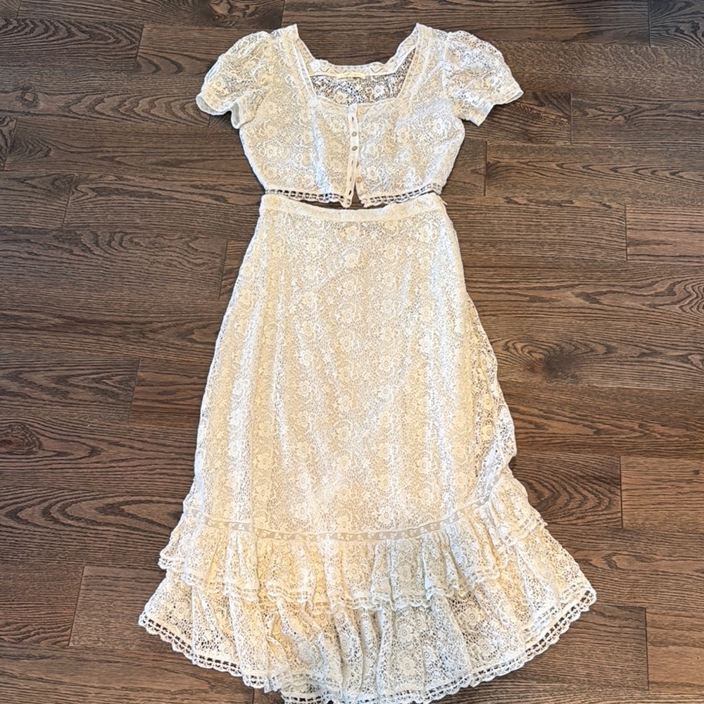 Never Worn LoveShackFancy Lace Set